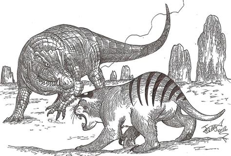 Megalania Vs Marsupial Lion