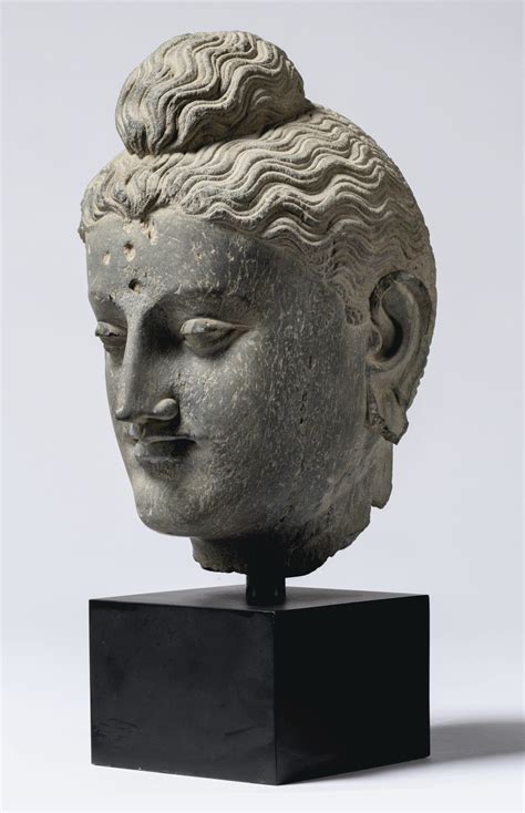 A GRAY SCHIST HEAD OF BUDDHA ANCIENT REGION OF GANDHARA, 3RD-4TH CENTURY CE in 2021 | Southeast ...