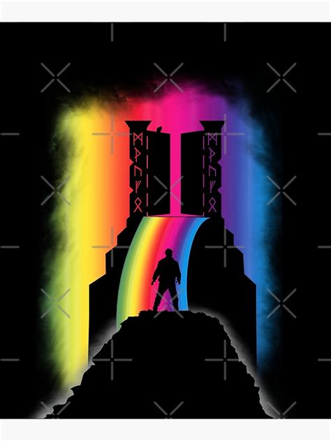 "Rainbow Bridge Bifrost - Scandinavian Mythology" Poster for Sale by SulapsiArt | Redbubble