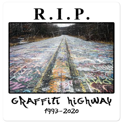 RIP Graffiti Highway Sticker – Coal Region Supply Company