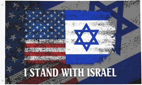 I Stand With Israel Flag 3×5 ft Outdoor Indoor I Support Israel I Stand ...