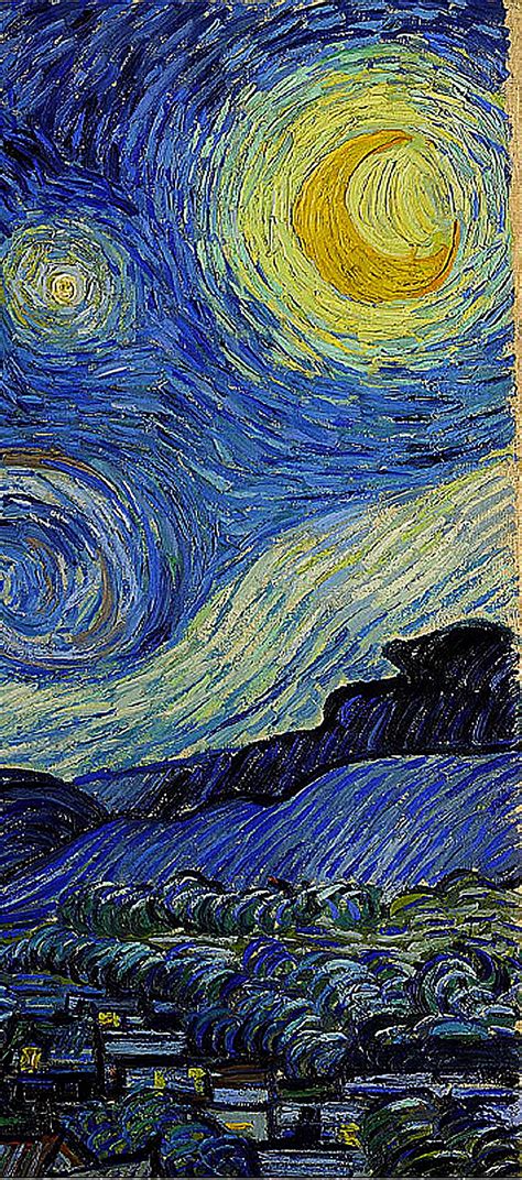 Starry Night' detail 1889 Vincent van Gogh. Art. Van HD phone wallpaper | Pxfuel