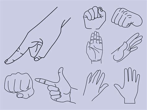 Hand Gestures Vector Art & Graphics | freevector.com