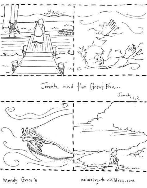 Jonah and the Whale Coloring Pages