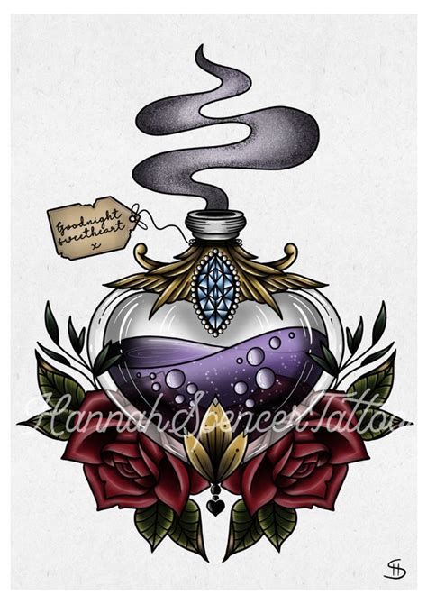 neo traditional tattoo flash - Antione Person