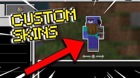 CUSTOM SKINS IN MINECRAFT BEDROCK EDITION!?! - YouTube