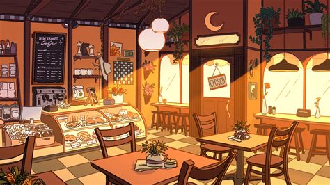 Restaurant Aesthetic Anime Cafe Background - How This South Korean ...