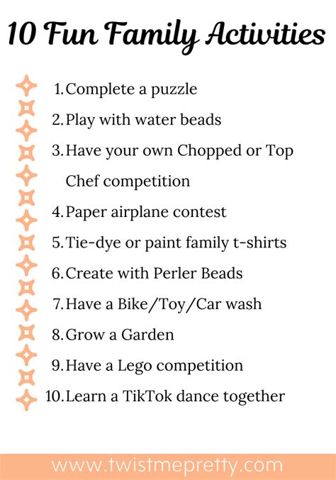 10 Fun Family Activities to Do Together - Twist Me Pretty