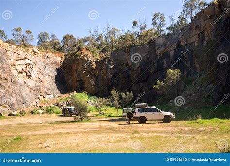 Cars Parked at Mountain Quarry in Greenmount National Park Editorial ...