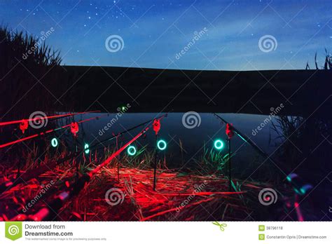 Night fishing stock photo. Image of night, line, stand - 38796118