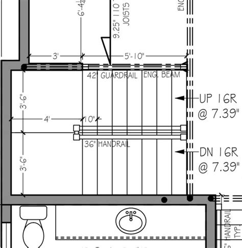 U-shaped Stairs Dimensions | Stair dimensions, Stair plan, Staircase layout