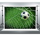 Amazon.com : AOFOTO 7x5ft Soccer Field Background Football Pitch Goal Post Ball Game Stadium ...