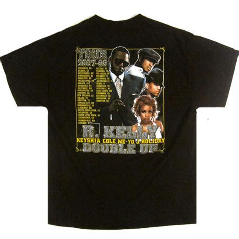 Vintage R. Kelly Double Up Tour T-Shirt Ne-Yo Keisha Cole R&B Hip Hop ...