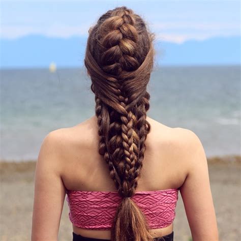 kalyssa ☼ braids & hairstyles on Instagram: “Stacked warrior braids ...