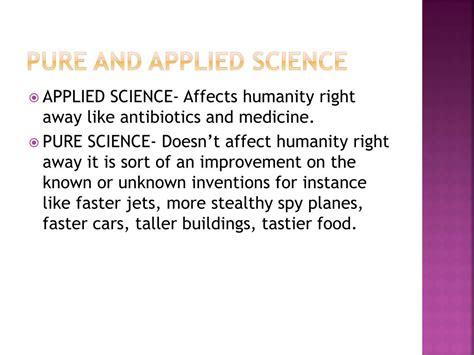 What is applied science - oseloans