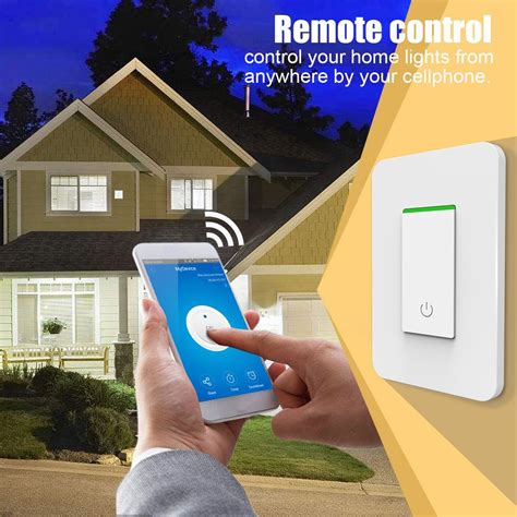 Smart Light Switch, WIFI Alexa Smart Switch Work with Amazon Alexa & Google Home, Timing ...