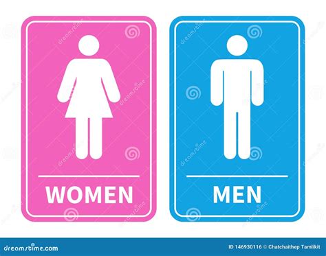 Bathroom Sign Restroom Symbol Restroom Sign Men Women Restroom Decal ...