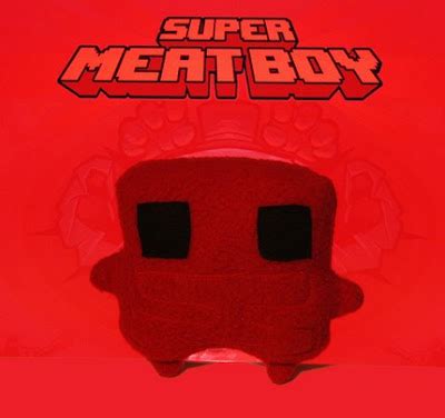 Super Meat boy!: Meat Boy Plush!