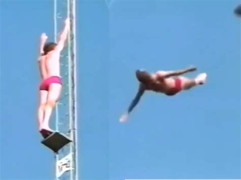 Old Video Of High Diver Jumping 172 Feet Viral Again