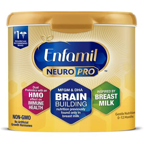 Enfamil NeuroPro Baby Formula, Brain and Immune Support with DHA, Iron and Prebiotics, Infant ...