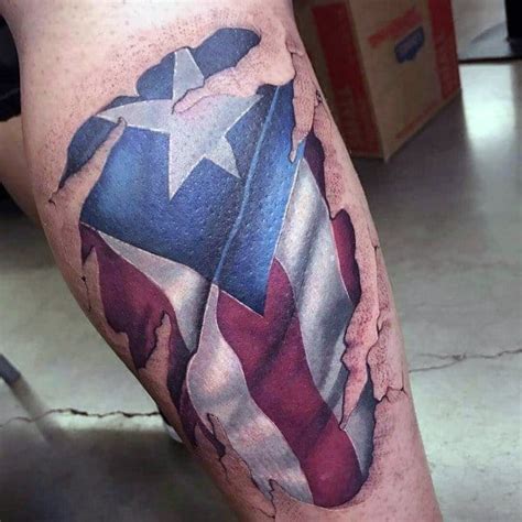 50 Puerto Rican Flag Tattoo Ideas For Men - Puerto Rico Designs