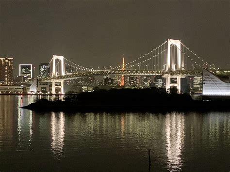 Rainbow Bridge from Odaiba, Japan