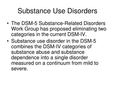 PPT - DSM – 5 Substance-Related and Addictive Disorders PowerPoint ...