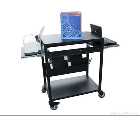 Dual shelf projector cart Audiovisual Utility Cart With Laptop Shelf - RCS-PR8 - ZTC (China ...