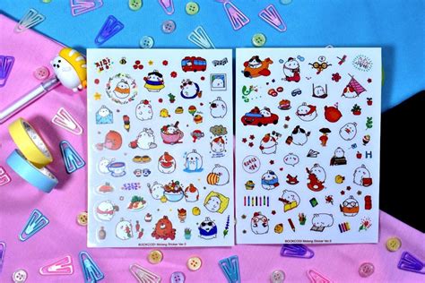 Molang Stickers, Hobbies & Toys, Stationery & Craft, Stationery & School Supplies on Carousell