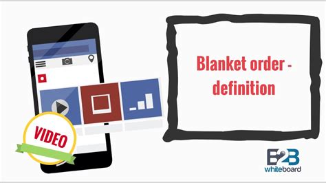 Blanket order - definition - YouTube