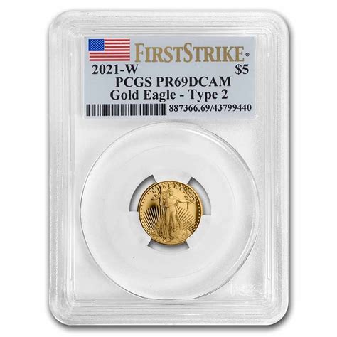 Buy 2021-W 1/10 oz Proof Gold Eagle (T2) PR-69 PCGS (FirstStrike®) | APMEX