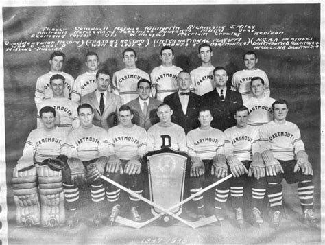 Dartmouth College Hockey Team 1947-48 Dartmouth Indians Hockey Team ...