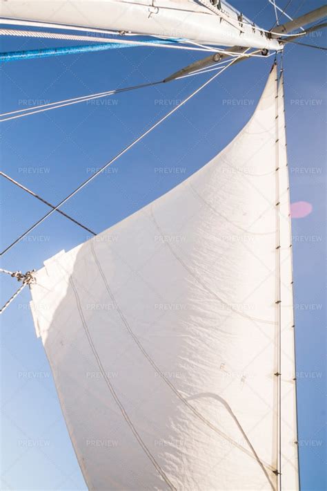 Sailing Boat Mast And Sails Of Ship - Stock Photos | Motion Array