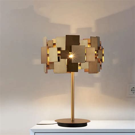 Designer Gold Desk Lamp Modern Gold Stainless Steel Table Lamp Living Room Bedroom Light Fashion ...