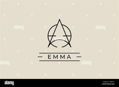 logo name emma. usable logo design for private logo, business name card ...