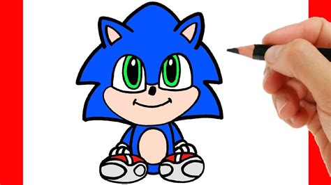 HOW TO DRAW SONIC - HOW TO DRAW BABY SONIC EASY - YouTube