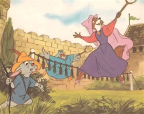 Robin_Hood08 - Maid Marian and Lady Kluck playing badminton | Robin hood disney, Robin hood ...