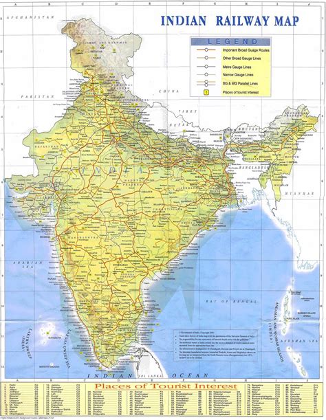 Remote Sensing and GIS: INDIAN RAILWAY MAP