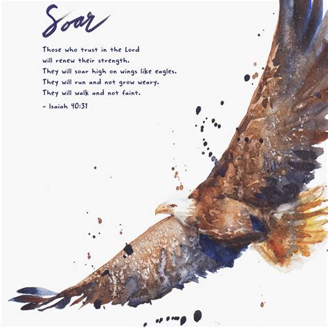 Soar On Wings Like Eagles - Isaiah 40:31⁣⁣ | Scripture Art Print