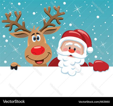 Santa Claus And Rudolph Images