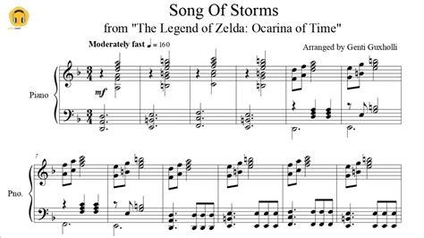 Song of Storms - The Legend of Zelda: Ocarina of Time (Piano Solo ...