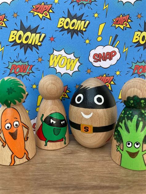 Supertato Peg Dolls, Story Sack Props, Early Years Book, Book Characters, Gift for Toddler ...