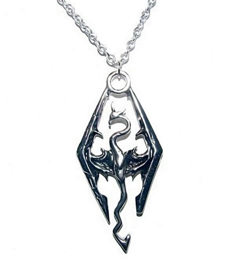 The Elder Scrolls Skyrim Pendant Necklace on a 20" Chain - Walmart.com