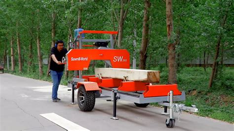 Sw26g Portable Band Sawmill Machine For Wood Cutting - Buy Wood ...