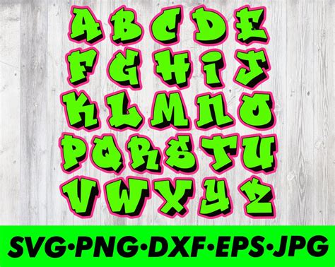 Fresh Prince Font Style Graffiti Cut File SVG / EPS / | Etsy