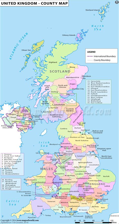 England Map Counties And Cities