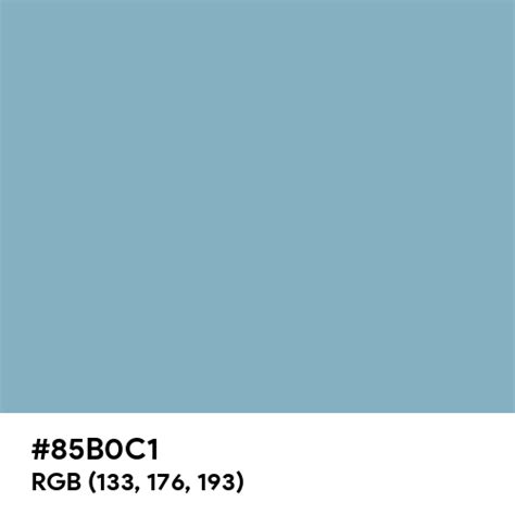 Muted Sky Blue color hex code is #85B0C1