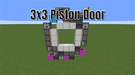 Most Compact 3x3 Piston Door - Minecraft #Shorts - Minecraft videos