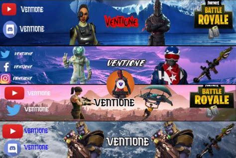 Create you a fortnite banner and logo by Ventione | Fiverr