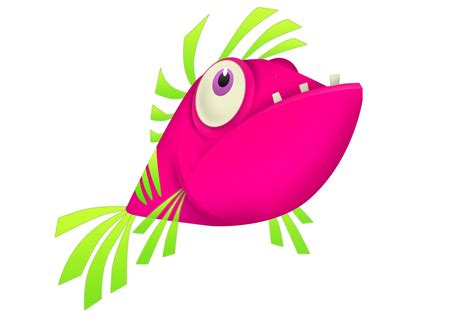 Pink Cartoon Fish - ClipArt Best